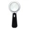 Lupă Plastic, LED, 15cm, Negru Argintiu