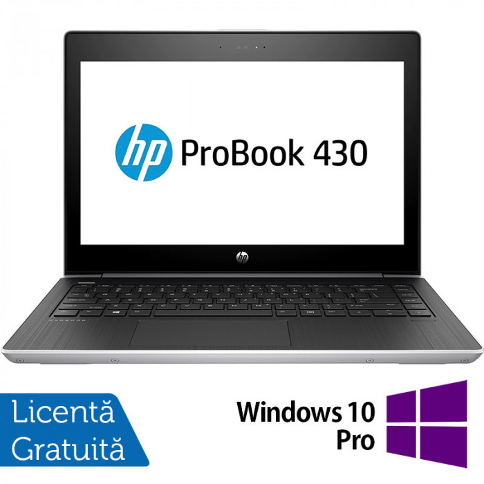 Laptop Refurbished HP ProBook 430 G6, Intel Core i3-8145U 2.10 - 3.90GHz, 8GB DDR4, 256GB SSD, 13.3 Inch Full HD, Webcam + Windows 10 Pro NewTechnolog
