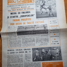 sportul fotbal 16 august 1985-interviu ion craciunescu,meciul steaua-dinamo