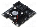 Multiadaptor MIKROE pentru Raspberry Pi 5 cu interfețe analogică, GPIO, I2C, PWM, SPI, UART