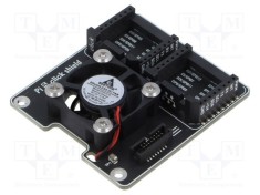 Multiadaptor MIKROE pentru Raspberry Pi 5 cu interfețe analogică, GPIO, I2C, PWM, SPI, UART