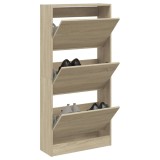 vidaXL Pantofar, stejar sonoma, 60x21x125,5 cm, lemn compozit