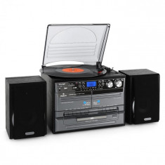 Auna Sistem Stereo Hi-Fi,Vinyl/CD/MP3 USB SD,caseta foto