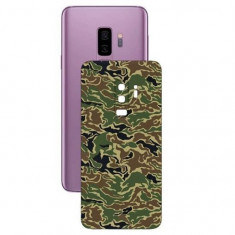 Set Folii Skin Acoperire 360 Compatibile cu Samsung Galaxy S9 Plus (Set 2) - ApcGsm Wraps Camo Green