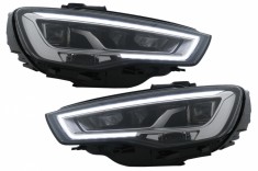 Faruri Full LED Audi A3 8V Pre-Facelift (2013-2016) Upgrade pentru Halogen cu Semnalizare Dinamica Secventiala LHD Performance AutoTuning