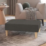 Taburet, gri &icirc;nchis,78x56x32 cm, material textil