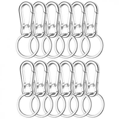 Set 12 brelocuri tip carabina, 8.5 x 4 cm, metal, argintiu foto