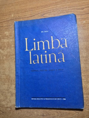 manual de latina - pentru clasa a 8-a - din anul 1963 foto