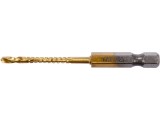 YATO Burghiu freza pentru metal, 3mm, hex 1/4, Auriu