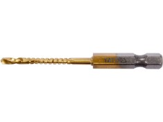 YATO Burghiu freza pentru metal, 3mm, hex 1/4, Auriu
