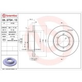 Set disc frana Nissan Cabstar (F24m F24w) 09.06-12.13, Spate, 280X16mm, plin, BREMBO