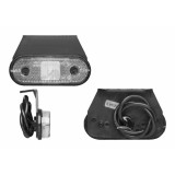 Lampa gabarit auto BestAutoVest 12/24V ovala Alba cu led, 120x67mm, cu suport fixare , 1 buc.