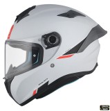 Cumpara ieftin Casca integrala pentru scuter - motocicleta MT Targo S A12 gri lucios &ndash; omologare noua ECE 22.06 &ndash; tip viziera: MT-V-14B M (57/58cm)