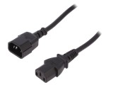 Cablu Prelungitor IEC C13-C14 5m Negru 10A 250V
