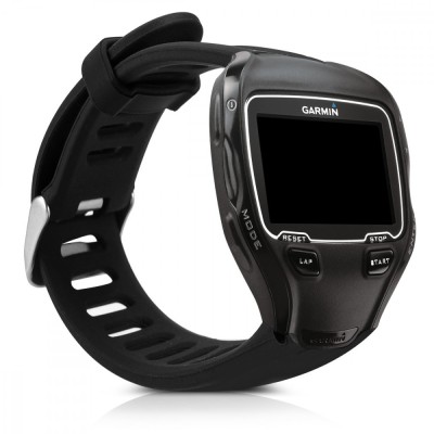 Curea pentru Garmin Forerunner 910XT, Kwmobile, Negru, Silicon, 43055.01 foto