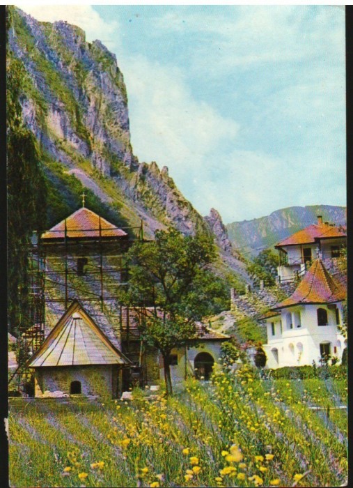 CPI B12377 CARTE POSTALA - MANASTIREA RAMET, MUZEUL MANASTIRII, ATELIERE COVOARE