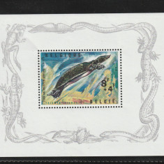 Belgia 1965-Fauna,Reptile,Testoasa cu carapace moale de pe Nil,MNH.Mi.Bl.33