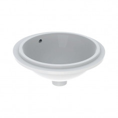 Lavoar sub blat, Geberit, VariForm, rotund, 40,5 cm, alb