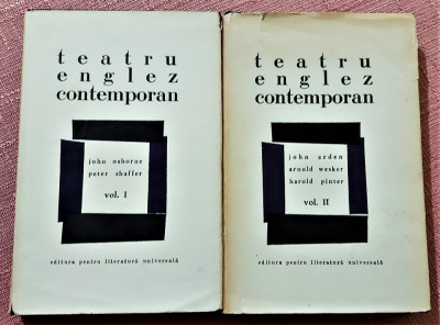 Teatru englez contemporan 2 volume - Editura pentru literatura universala, 1968 foto