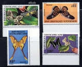 Centrafricana 1976, Fauna, Fluturi, serie neuzata, MNH, Nestampilat
