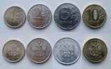 RUSIA █ SET COMPLET DE MONEDE █ 1+2+5+10 Rublei █ 2016-2017 █ UNC