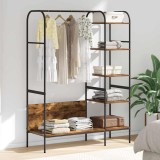 vidaXL Suport pentru H&acirc;rtie cu raft Stejar &icirc;nchis 120 x 44 x 160 cm 868447