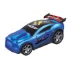 Masina de curse cu lumini si sunet, se deplaseaza, Albastra, ATU-089363, Plastic, Oem
