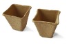 Ghiveci pentru rasaduri Versay T1, patrat, biodegradabil, 8 x 8 cm, set 12 bucati
