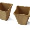 Ghiveci pentru rasaduri Versay T1, patrat, biodegradabil, 8 x 8 cm, set 12 bucati