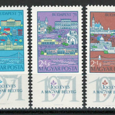 Ungaria 1970 Mi 2572/74 MNH - Expozitia de timbre BUDAPEST 71 (II)