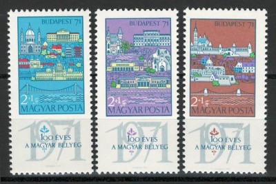 Ungaria 1970 Mi 2572/74 MNH - Expozitia de timbre BUDAPEST 71 (II) foto