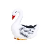 Ghiveci din ceramica, model lebada alb, lungime 21cm / EXT 7065