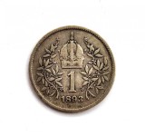 moneda argint Austria, Imp. 1 Coroana / Corona 1893 _ km # 2804