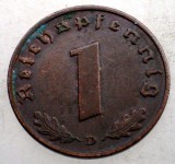 2.444 GERMANIA 1 REICHSPFENNIG 1937 D, Europa, Bronz