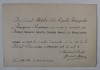MARESALUL CURTII REGALE ROMANE - INVITATIE DIN INALT ORDIN PENTRU DL. GENERAL ENRIC HERKT CU FAMILIA , LA SERATA DANSANTA DIN DATA DE 1 FEBRUARIE