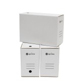 Set 10 buc Cutii arhivare carton 335 x 240 x 100mm alb