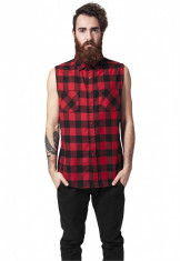 Camasa sleeveless checked flanell shirt Urban Classics M EU foto