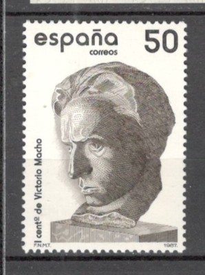 Spania.1987 100 ani nastere V.Macho-Sculptura SS.260 foto