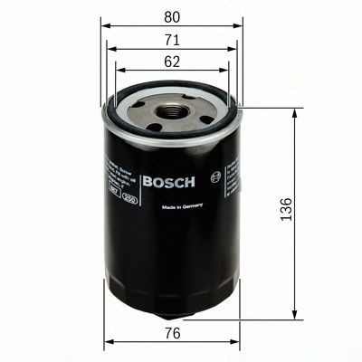 Filtru ulei VW PASSAT (3A2, 35I) (1988 - 1997) BOSCH 0 451 103 280 foto
