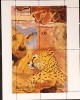 Animale Fauna africana leu, leopard serie 4v . Bloc mnh, Nestampilat
