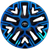 Set 4 Capace Roti 16 inchi (R16), Best Albastru-Negru, Compatibile Cu Toyota