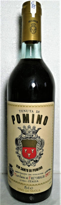 C 55 - RARITATE -vin DULCE VIN SANTO DI POMINO, cl 75 gr 15 recoltare 1977