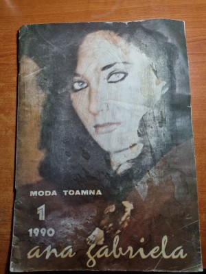 revista ana gabriela anul 1,nr. 1 - prima aparitie-revista de moda,art. madona foto