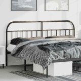 Cumpara ieftin Tăblie de pat metalică, negru, 180 cm