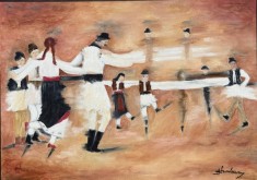 Pictura, Tablou Mare Ulei, HORA, Pictor Roman Consacrat