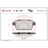 Placute frana Mercedes Citan Box (W415) 11.12-, Citan Estate (W415) 11.12-08.21, Citan Mixto Extended Double Cabine Truck (415) 11.12-, Citan Mpv (W4, BREMBO