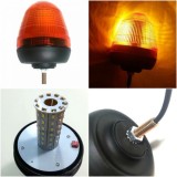 40 LED Lumina de avertizare Stroboscopica Lampa Girofar Intermitenta 126mm 12V 24V