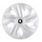 Set 4 Capace Roti Autohelix MSA&reg; potrivite jantelor de 14 inch, pentru Skoda Alb Negru model Luna Crom