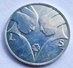 214. Moneda San Marino 5 lire 1990 (The community) foto