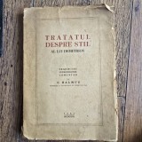 TRATATUL DESPRE STIL A LUI DEMETRIOS - C. BALMUS